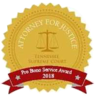 Tennessee Supreme Court - Attorney for Justice - Pro Bono Service Award 2018